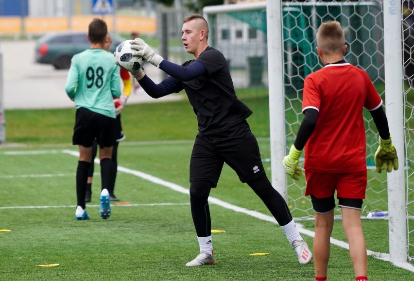 Trening Jagiellonii z rocznika 2005 prowadzonej przez...