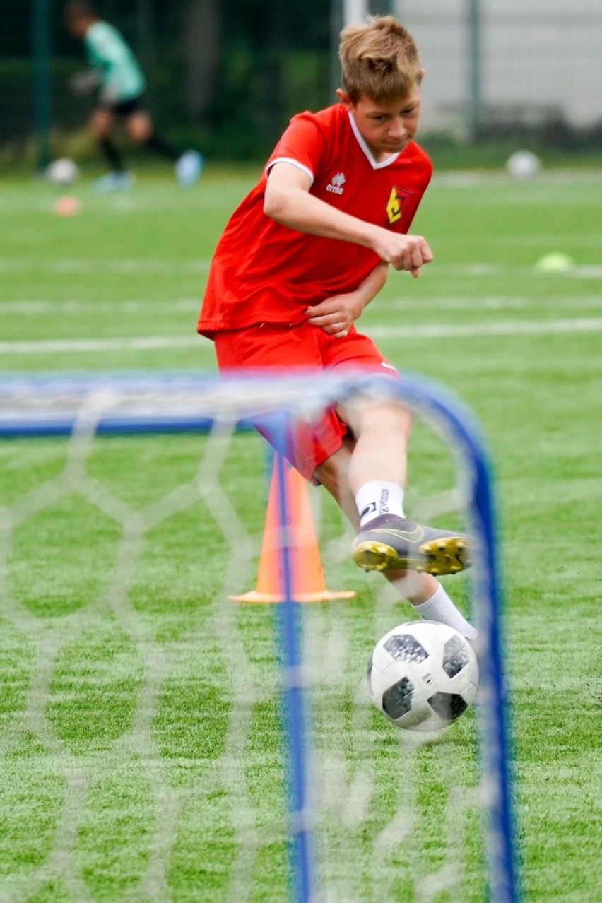 Trening Jagiellonii z rocznika 2005 prowadzonej przez...