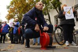 Protest ZNP pod kujawsko-pomorską delegaturą kuratorium oświaty w Toruniu