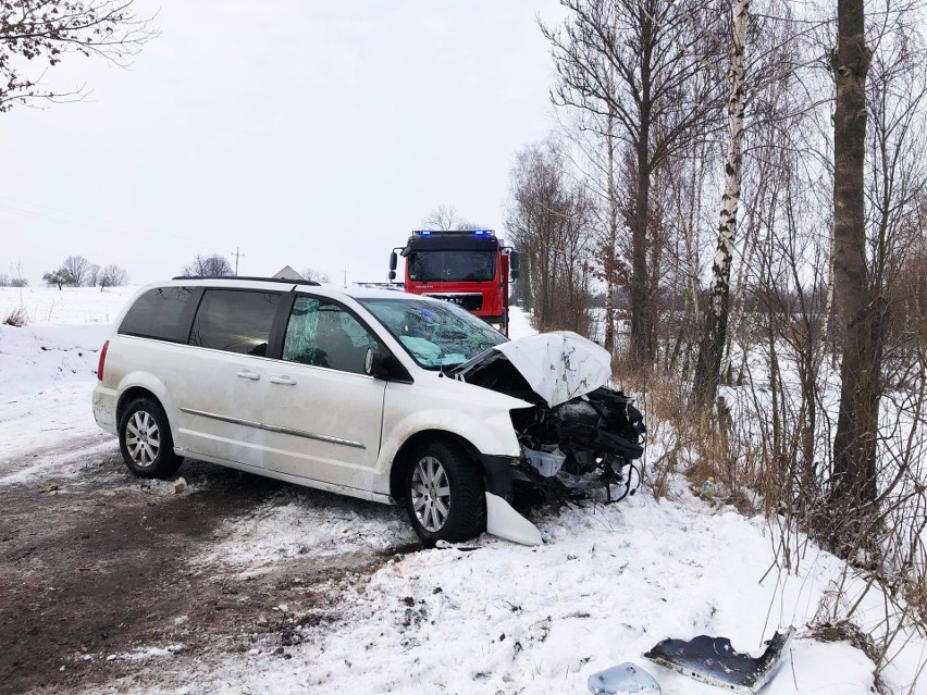 Groźny wypadek na drodze Nagórki - Drożęcin-Lubiejewo....