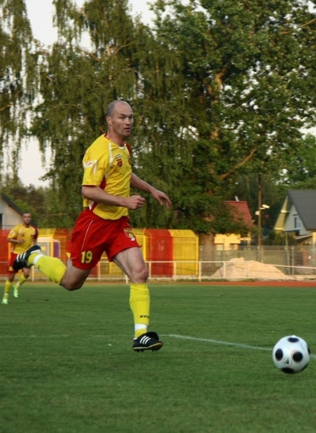 Po bramkach Błażeja Radlera i Tomasza Feliksiaka (na zdjęciu) Znicz pokonał Górnik Łęczna 2:0