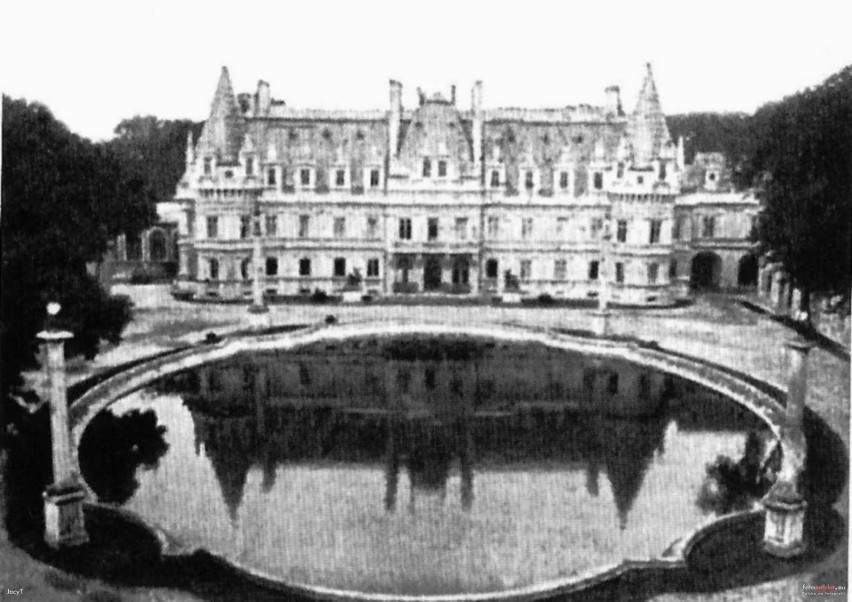 1912 , Pałac w Kozienicach widok ogólny.