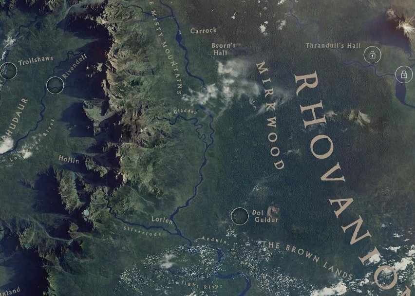 Mapa Śródziemia: Google zaprasza do świata Hobbita