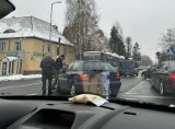 Zderzenie dwóch aut na ulicy Traugutta w Koszalinie. Sprawca ukarany mandatem