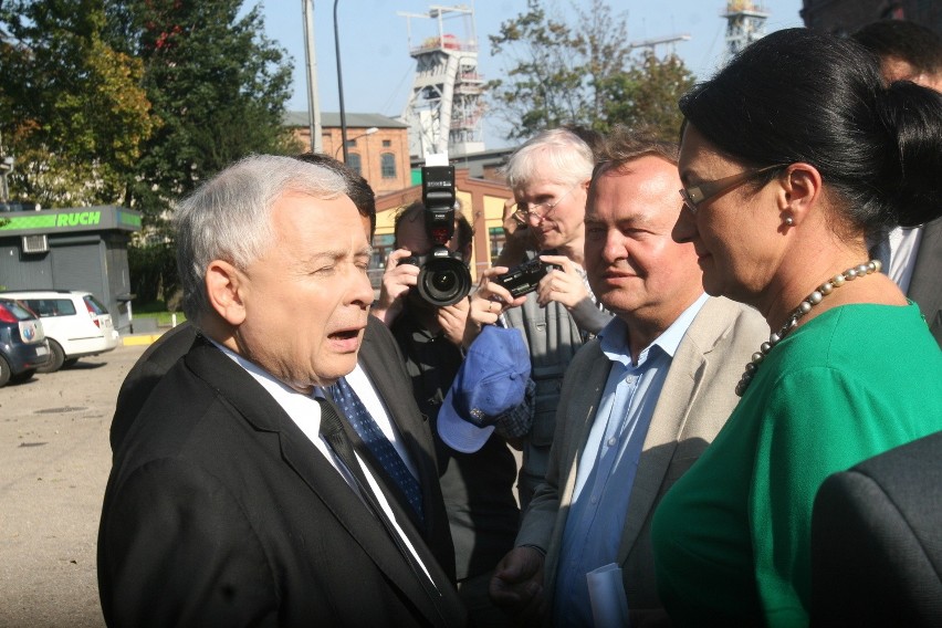 Kaczyński w Rybniku przed KWK Chwałowice