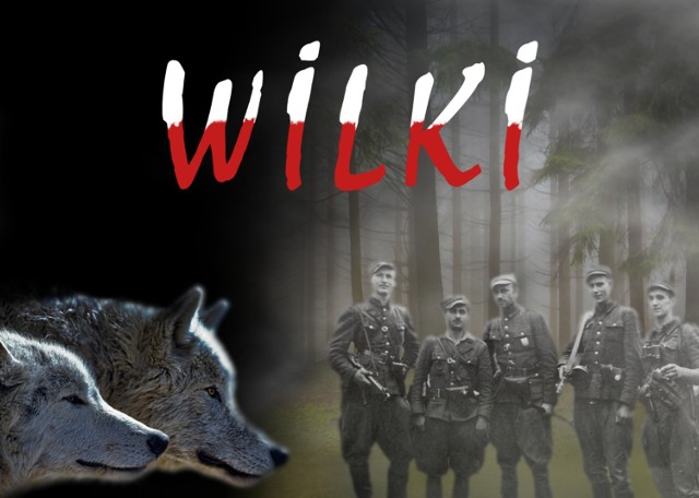 Plakat promujący spektakl "Wilki"