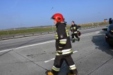 Pożar samochodu na S19 w Nienadówce. Zablokowany pas w kierunku Lublina