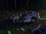 SULĘCIN/OŚNO LUBUSKIE. Opel zderzył się czołowo z dostawczym iveco. Kierowca opla zginął na miejscu, z jego auta wypadł silnik