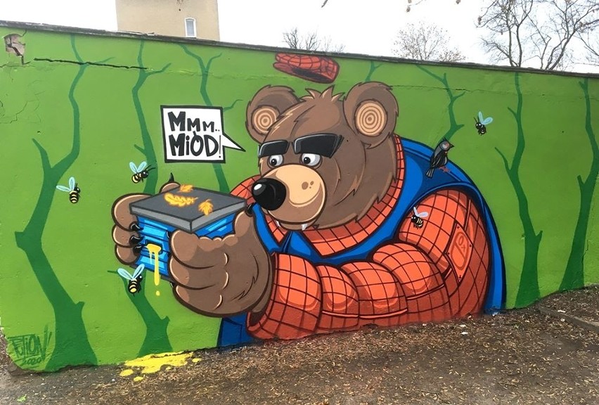 Murale Petiona w Kluczborku