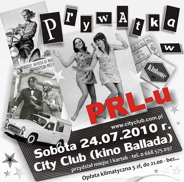 City Club w Stalowej Woli zaprasza na imprezę z czasów PRL.