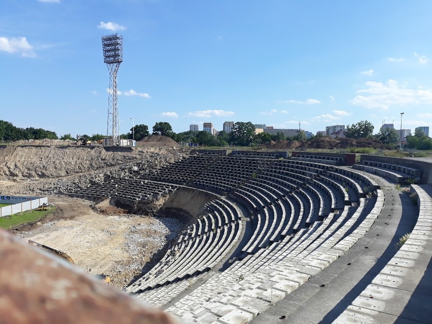 Budowa nowego stadionu Pogoni Szczecin - stan na 18 czerwca.