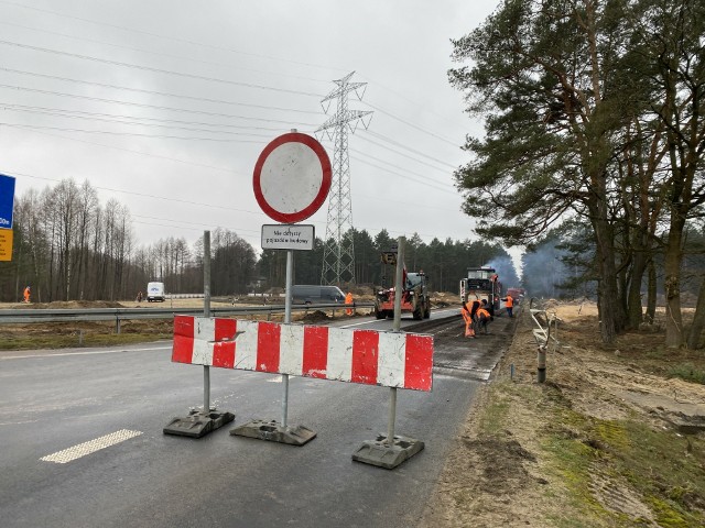 Budowa ronda w Łęgu Przedmiejskim, 13.03.2024