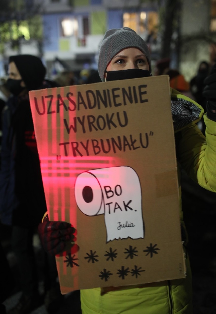 Strajk Kobiet w Krakowie, środa, 27 stycznia 2021 roku.