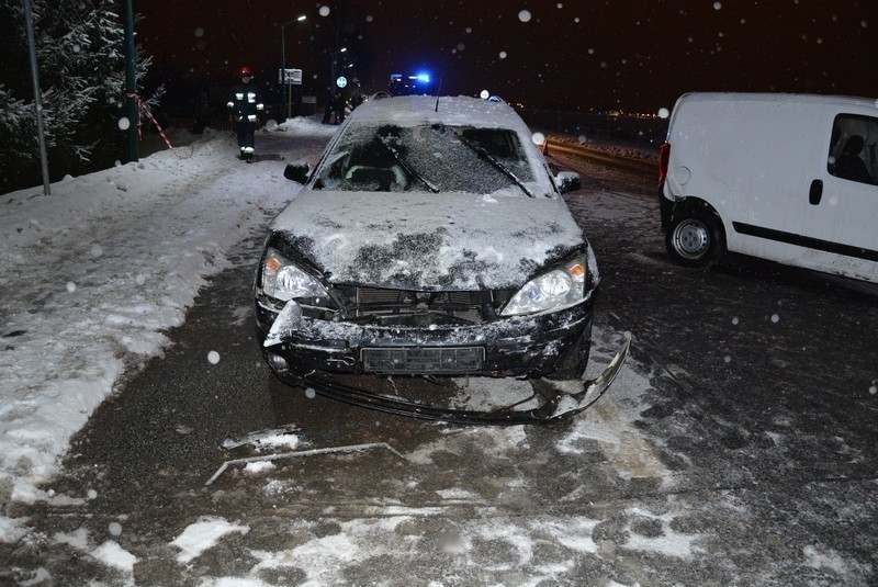 Do wypadku doszło na ul. Zręcińskiej w Krośnie. Policjanci...