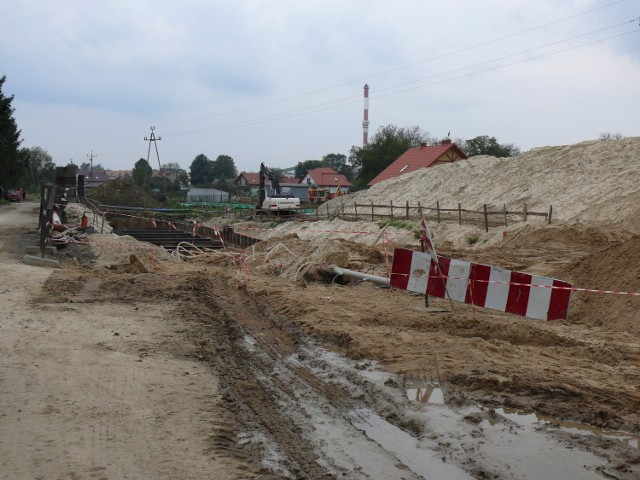Na osiedlu Vitrum w Sandomierzu prace utknęły w martwym punkcie.