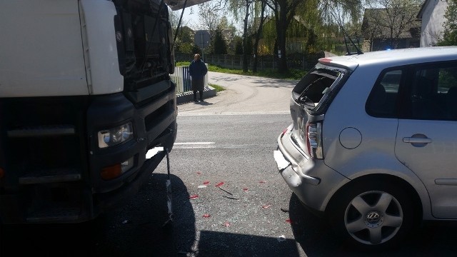 Na miejscu wypadku w Moskorzewie.
