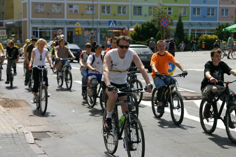 W sobote przez centrum Slupska przejechalo okolo stu...