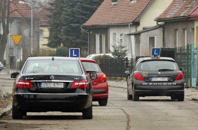 W piątek nasz fotoreporter odwiedził ulicę Rybacką. Jak widać instruktorzy jazdy upodobali sobie ten rejon miasta.