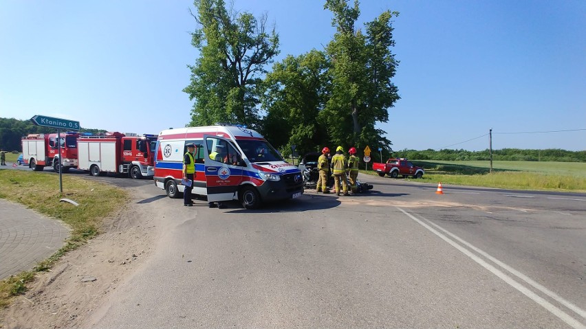 Wypadek na skrzyżowaniu w Kłaninie - 9 czerwca 2023 r.