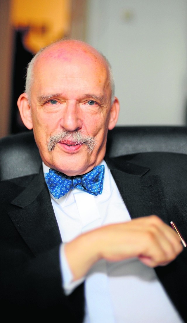 Janusz Korwin-Mikke wspiera swojego kandydata