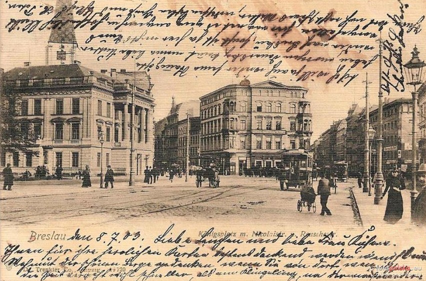 Plac Jana Pawła II i bank Alexanderhaus - lata 1895-1910