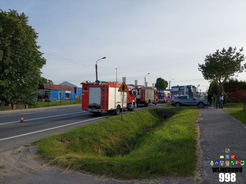 Wypadek w Gościcinie na ulicy Lęborskiej (DK6) w kierunku Luzina. Są utrudnienia w ruchu