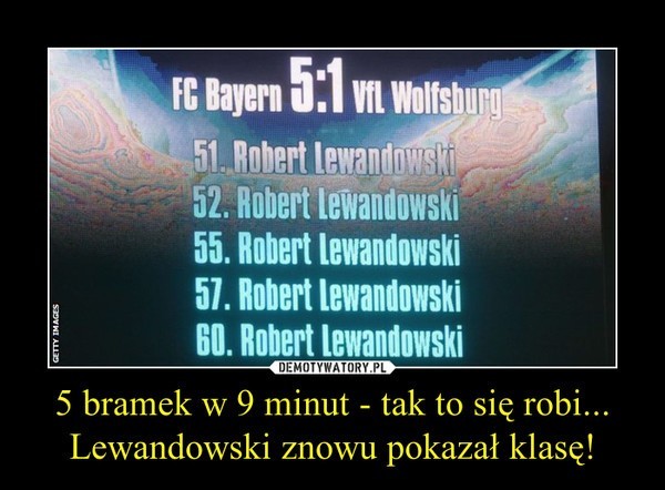 5 goli Roberta Lewandowskiego w 9 minut - internet oszalał...