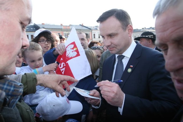 Andrzej Duda podczas kampanii wyborczej odwiedził m.in. Nowy Sącz