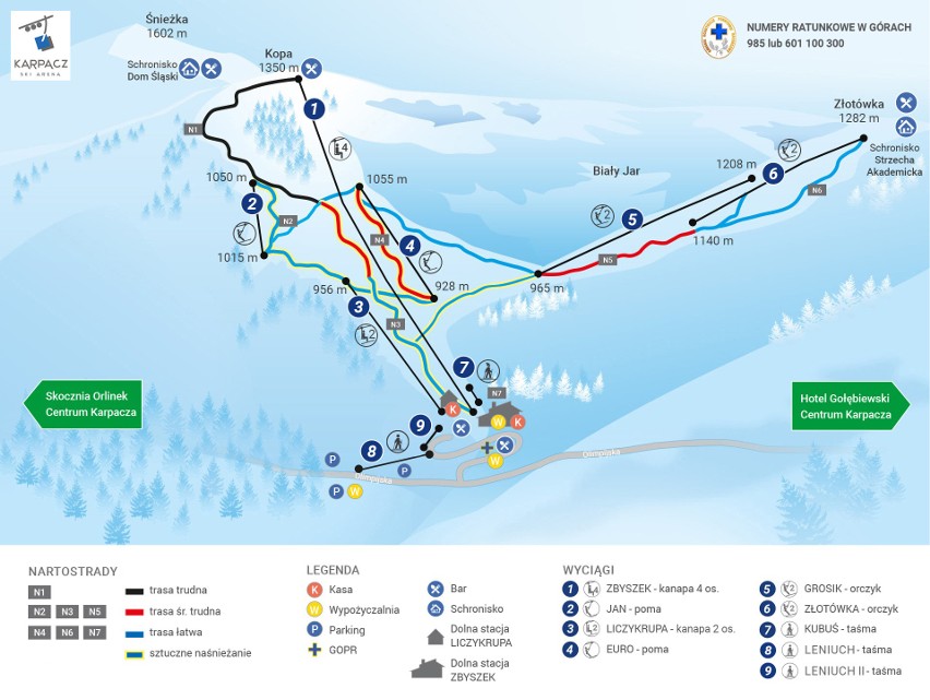 Karpacz Ski Arena to największa stacja dla narciarzy i...