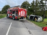 Wypadek z udziałem dwóch samochodów w Bobowie. Jedna osoba poszkodowana
