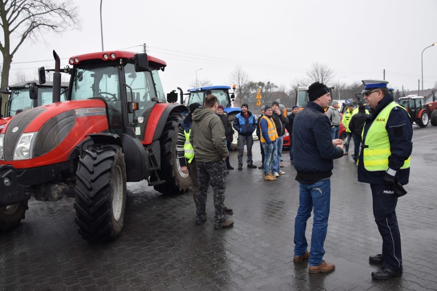 Protest rolników na DK 11 w styczniu.