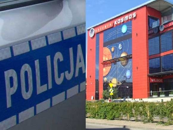 Alarm bombowy. Ewakuacja centrum handlowego Kosmos