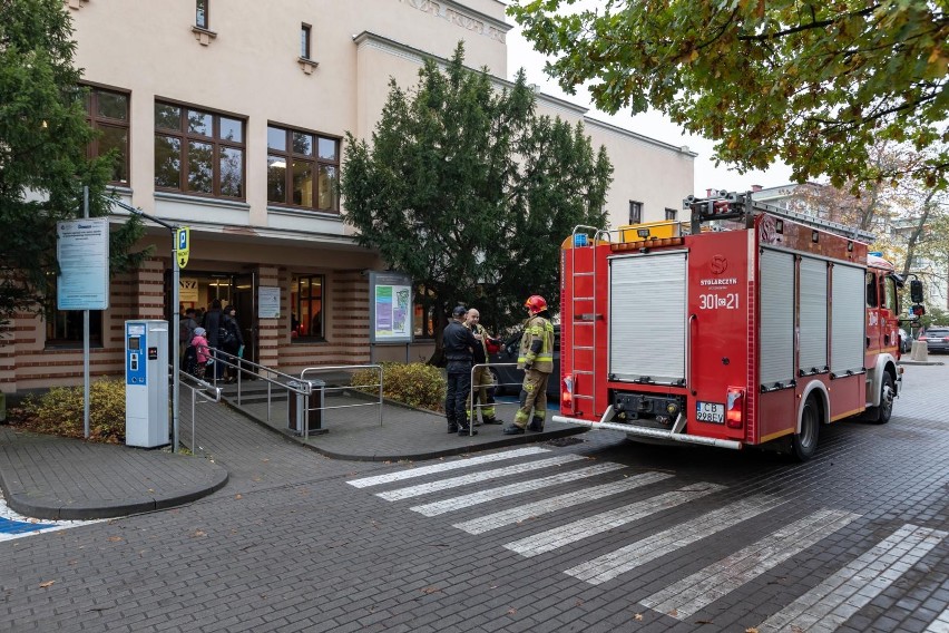 Pożar i ewakuacja w bydgoskim Szpitalu Dziecięcym