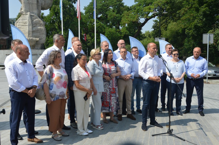 Politycy Koalicji Obywatelskiej w Opolu.