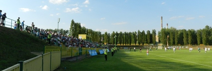 Kibice na meczu Rozwój Katowice - Legia Warszawa