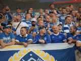 Fani Ruchu Chorzów na meczu z Piastem w Gliwicach ZDJĘCIA KIBICÓW NIEBIESKICH