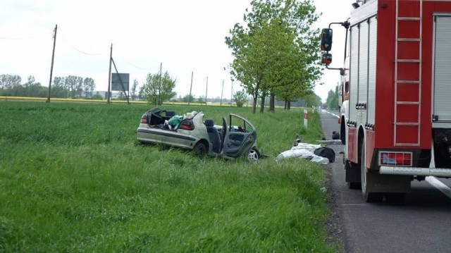 Wypadek w Gościejewie: Zablokowana 11 za Rogoźnem