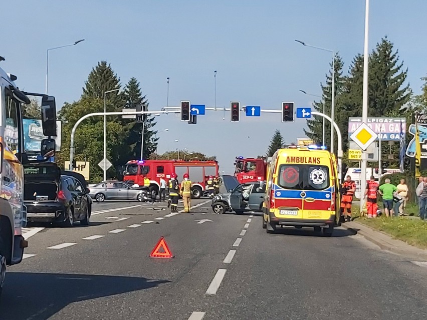 Wypadek na ul. Krakowskiej w Rzeszowie