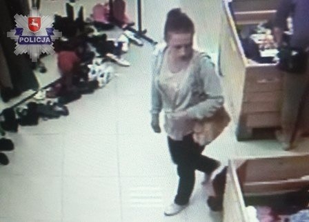 Kradzież w sklepie w Bełżycach. Policja poszukuje młodej kobiety