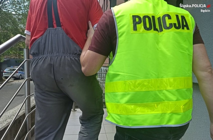 Będzińscy policjanci zatrzymali mieszkańca Dąbrowy...
