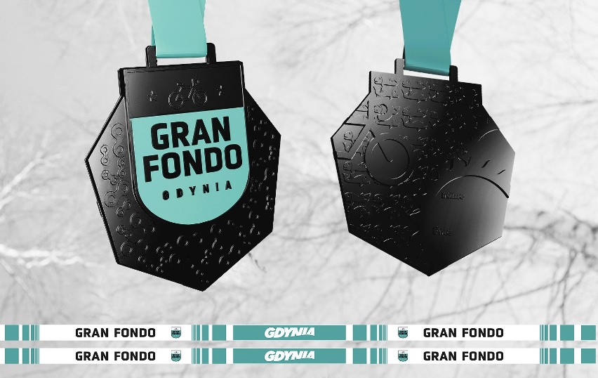 Medale, które otrzymają na mecie uczestnicy Gran Fondo...
