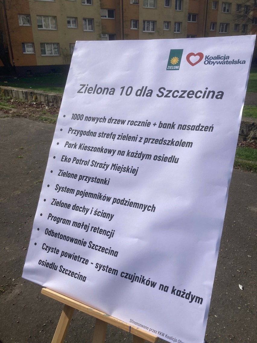 Szczecińscy Zieloni zaprezentowali swoją proekologiczną...