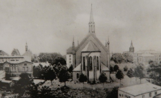 Kościół św. Ottona. Widok przed II wojną światową.