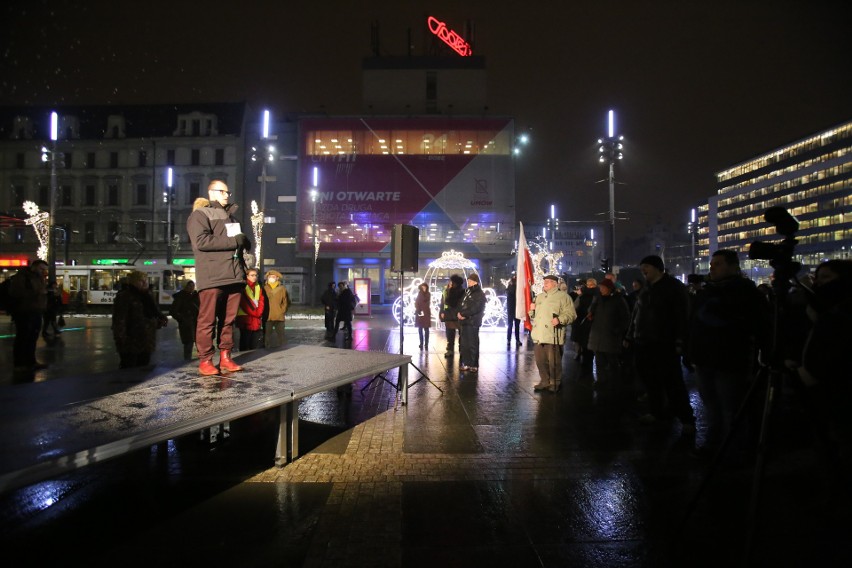 Protest studentów w Katowicach protestowali przeciwko...