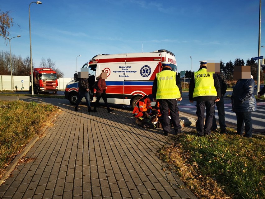 Wypadek 14latek potrącony przy rondzie, w Strefie