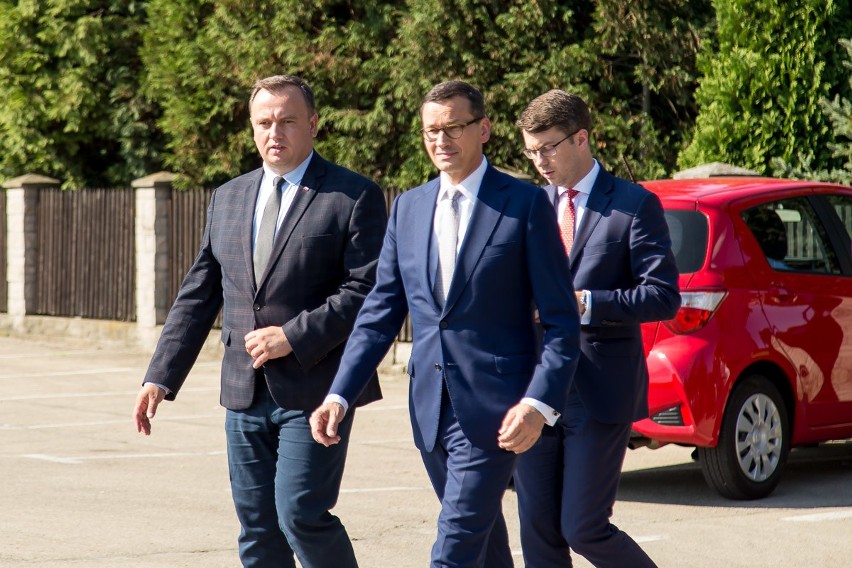 Premier Mateusz Morawiecki w Pszczynie-Porębie