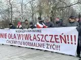 Białowieża. Mieszkańcy protestowali pod siedzibą Białowieskiego Parku Narodowego