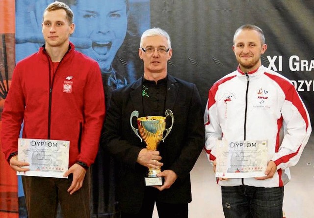Sebastian Oleszczuk, Grzegorz Ciembroniewicz i Krzysztof Rodek