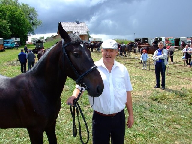 Ogier "Zento" ze swoim właścicielem Gerardem Sołtyskiem.