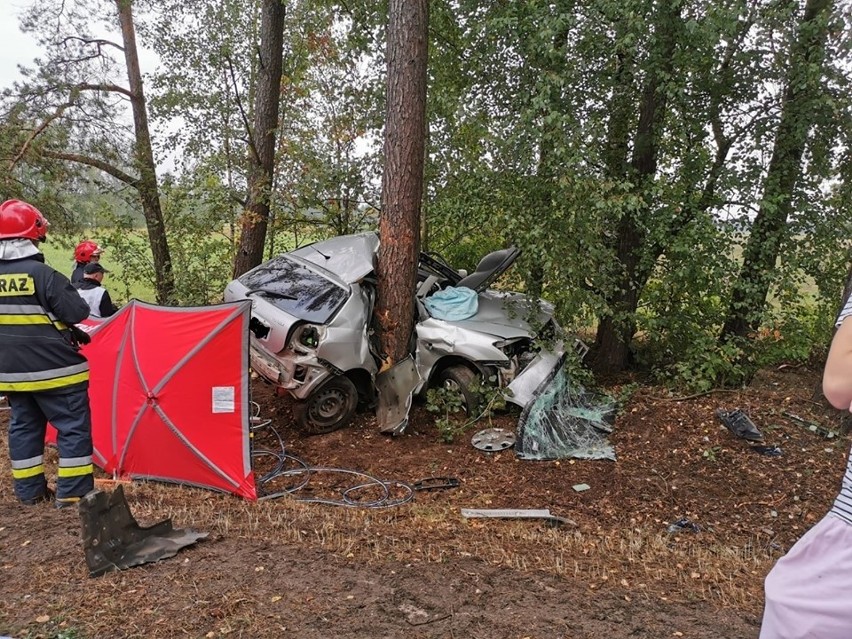 Śmiertelny wypadek na trasie Chorzele-Myszyniec. 08.08.2019